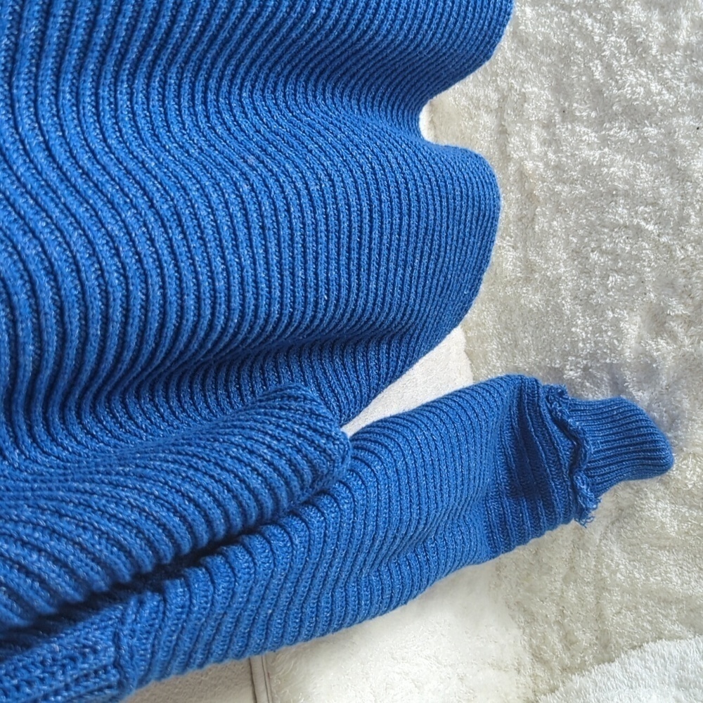 Free People Marlies Sweater Women's Medium Blue Shirt - Picture 8 of 16